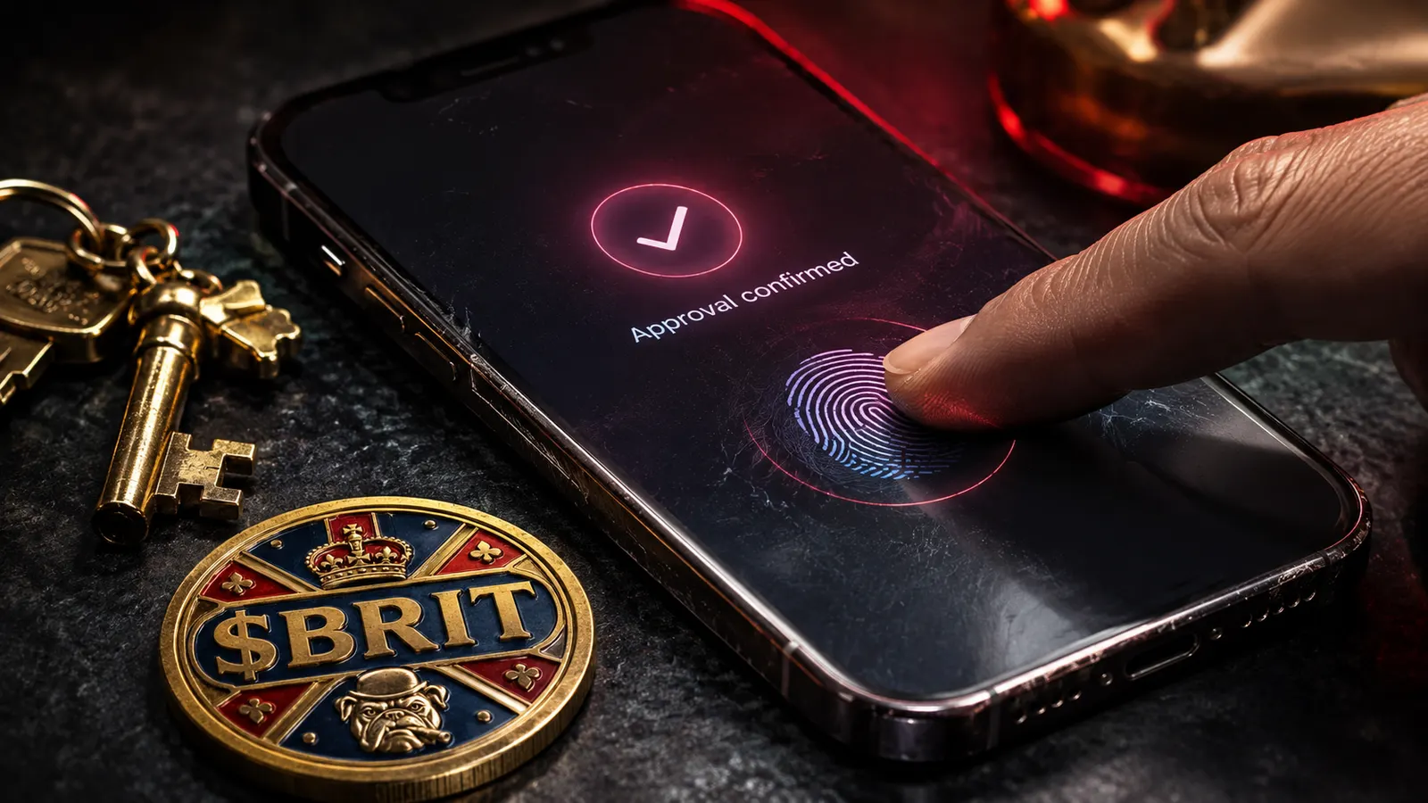 A phone with biometric security and split digital key shards