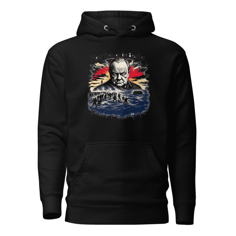 Fight Them on the Beaches Premium Hoodie